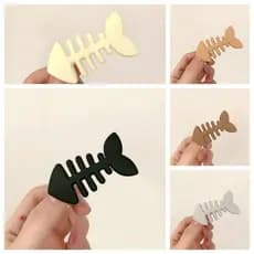 Acessórios De Cabelo Geométricos LANDON , Grampo De Osso De Peixe De Plástico Para Cabeça , Presilhas Animal