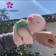 Pulseira De Tapa De Boneca De Pelúcia YONGWANG , Série De Simulação De Capivara Rosa , Fofa