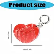 CINN Portátil Pente Cabelo Chaveiro Adorável Coração Design Qualidade Liga Acessório Ideal Para Bolsa Chav