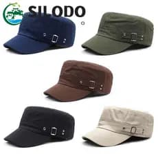 SILODO Boné Plano Simples Com Viseira , Chapéu Para Idosos Vovô , Feminino Coreano