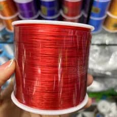 500 metros de corda elástica de cristal plana para contas de Buda DIY, rolo grande LGKM