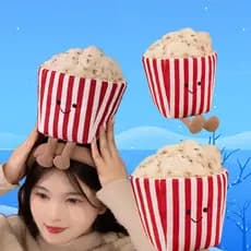 Rytanda Pipoca Brinquedo De Pelúcia Bonito Simulação Comida Travesseiro Macio Enchimento Sofá Almofada Menina Presente A