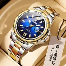 2026 Novo estilo de relógio masculino com pulseira de aço de venda quente TK personalização de lote de vídeo curto