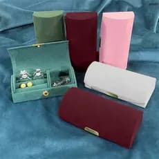 Mini Compacto Organizador De Jóias Caixa De Anel Brinco Colar Viagem Portátil