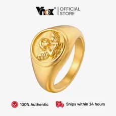 Vnox Ouro Cupido Anel Feminino Masculino Casal Meninas Aço Inoxidável Amor Robusto Amante Jóias Presente