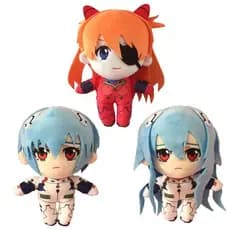 20CM Evangelion EVA Souryu Asuka Rangley Plush Ayanami King Doll Kawaii Anime Brinquedos Presentes de Natal para criança