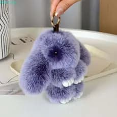 PORTSOUTLET Play Boneca De Coelho Morto , Chaveiro De Pele Fofo Da Moda , Pingente De Pelúcia E Adorável De 15 Cm