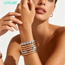 Conjunto De Pulseira De Colar De Contas CERUBE , Gargantilha Multicamadas Empilhável Em Camadas , Corrente De Clavícula
