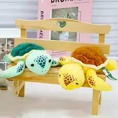 Boneca De Pelúcia De Tartaruga Marinha ADAMES , Coleção De Brinquedo Fofa , Macia De Gato Pequeno