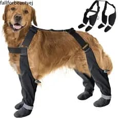 Botas Para Cães FALLFORBEAUTYEJ , Sapatos Atividades Ao Ar Livre Ajustáveis Com Tira Reflexiva , Protetores Elásticos