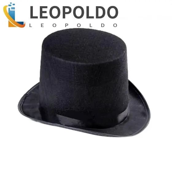 LEOPOLDO Realizado Chapéu Fontes De Festa Preto Fedora Cosplay Adereços De Halloween Retro Boné Superior