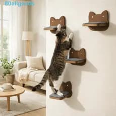 ALLGOODS1 Prateleiras De Escalada Para Gatos , Árvore De Gato Resistente Montada Na Parede , Escada Flutuante De