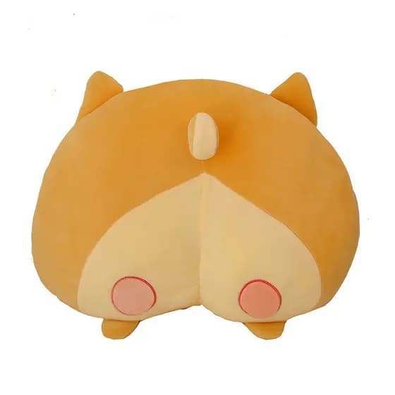 Almofada De Pelúcia Corgi Butt – Adorável Traseira De Cachorro 3D , Decoração Engraçada De Sala De Estar E Assento Novid