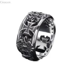 CINN Punk Rock Inspire Vintage Cruzes Anéis Banda Aberta Designs Joias De Metal