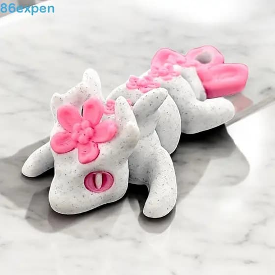 EXPEN1 Dragão Impresso Em 3D , Articulado Giratório 3D De Artesanato Realista , Desenho Animado