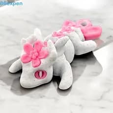 EXPEN1 Dragão Impresso Em 3D , Articulado Giratório 3D De Artesanato Realista , Desenho Animado