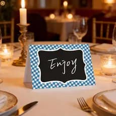 Números De Mesa Com Etiquetas De Quadro-Negro Dupla Face Para Decoração De Piquenique De Festa De Casamento