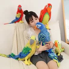 MOLUTIAN Simulação Papagaio Brinquedo De Pelúcia Colorido Boneca Animais Presente De Aniversário Natal Para Crianças Dec
