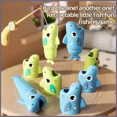 Jogo De Pesca Para Crianças Extensível Tubarão Captura Atividades De Mesa Brinquedos Pré-Escolares De 3 Anos Meninos Men