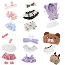 Roupas De Boneca Para Bonecas Idol De 20cm , Acessórios De Roupa , Saia Universitária , Vestido Com Capuz , Geral De Alg