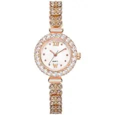 Decorativo sereia relógio feminino estilo ocidental cheio de diamante temperamento moda requintado luz luxo strass pulse
