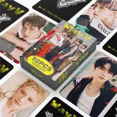 Cartão Kpop WayV Lomo Postal 60pcs + 32pcs Adesivo