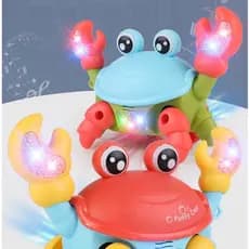 Caranguejo Brinquedo Fujão Som Luz E Movimento