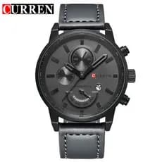 Curren Relógio Masculino Quartzo Analógico Pulseira De Couro 8217X