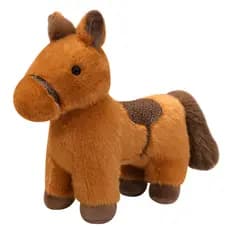 Brinquedo De Pelúcia De Pônei Em Pé , Mascote De Ano Novo Do Cavalo , Boneca Companheiro Calmante De Máquina De Garra