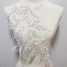 1Pc Bordado Aplique Remendo Para Vestido De Casamento Material De Design Criativo