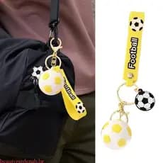 beautygardenab Novidade Esportes Temático Chaveiro Design De Futebol Multi Propósito Saco Acessório Do Carro Pendurado C