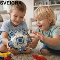 Brinquedo De Bola De Cubo De Botão SVEICNA , Chave De Teclado De Formato Esférico De Foco , Jogos De Dedo Quadrado
