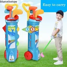 BLUEVELVETQW Conjunto De Golfe Infantil , Mini Putter Multicolorido Bola Brinquedos , De Prática De Plástico