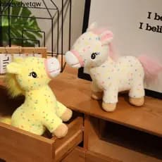 BLUEVELVETQW Cavalo Animal Brinquedo De Pelúcia , PP Algodão Sorte Mascote Bicho Desenho Animado