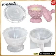 Moldes De Jarra De Ornamento De Resina , Molde De Plantador Diy Com Tampas De Silicone Para Amadores , Artesanato , Pres