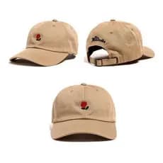 Boné The Hundreds Aba Curva Rose Dad Hat Bege Diversas Cores