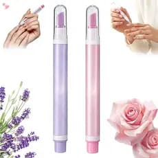 Caneta Empurradora De Óleo De Cutícula 2 Em 1 , Empurrador De Cerâmica E , Portátil Unha Para manicure , Removedor Suave