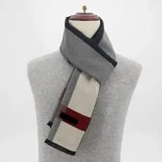 Cachecol De Caxemira Xadrez De Inverno Para Homens , Cachecóis Quentes De Pescoço De Negócios Masculinos , Xale Pashmina