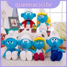 Almofada De Pelúcia Brinquedo Smurfs Aniversário Suave E Peluche Para Crianças
