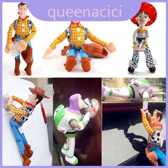 Sherif Woody And Buzz Car Doll Brinquedo De Pelúcia Macio E Tocável Ideal Para Presente De Coleção Ou