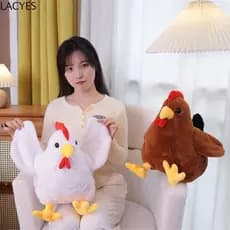 LACYES Simulação Frango Brinquedo De Pelúcia , Galo Fofo Pintinho Boneca Lance Travesseiro , Dos Desenhos Animados Galin