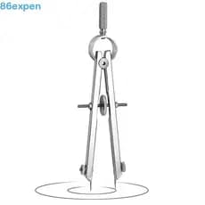 EXPEN1 Bússolas De Mola , Papelaria Com Trava , Ferramenta De Desenho De Engenharia , Transferidor De Bússola Geométrica