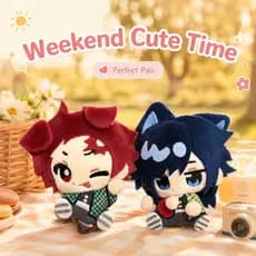Boneca De Pelúcia Fofa Demon Slayer Tanjiro E Giyu 2.5D-Chaveiro De Algodão Macio Anime Bolsa Charme Brinquedo Colecioná