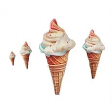Simulação criativa sorvete travesseiro brinquedo de pelúcia boneca Cone sorvete boneca crianças acompanhar reconfortante