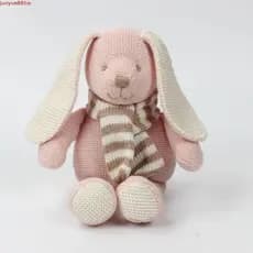 Brinquedo De Pelúcia De Crochê JUNYUE , Boneca De Coelho De Malha Estilo Kawaii Artesanal , Desenho Animado