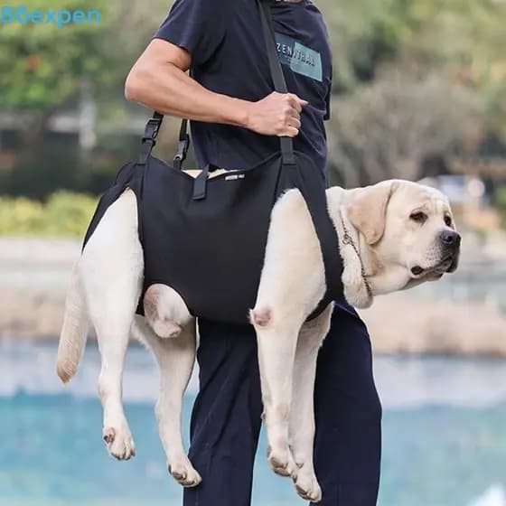 EXPEN1 Arnês Para Elevação De Cães , Suporte Portátil Pernas , Transportador De Estilingue Alça Grossa , Colete De Anima
