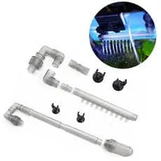 Tubo de saída de entrada de filtro externo de tanque de peixes Acessórios de aquário para tubo de água 12mm de diâmetro