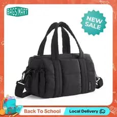 [NOVIDADE] Bolsa de Ginástica BAGSMART para Mulheres, Bolsa para Tapete de Yoga com Compartimento para Itens Molhados e