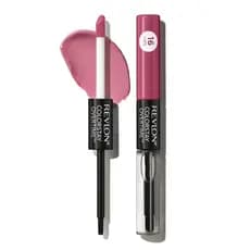 Batom Líquido Revlon com Brilho Labial Transparente, ColorStay Overtime Lipcolor, Dupla Ponta com Vitamina E, 005 Infini