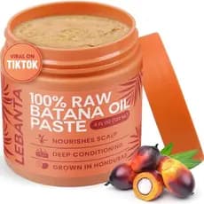 Óleo de Batana Cru para Cabelo - 100% Puro, Orgânico, 4oz de Batana do Honduras para Cabelo Natural Espesso e Forte - Má